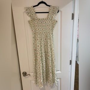 Hill House Ellie Nap Dress Pastel Trellis - Size M